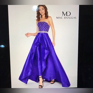 Royal Purple prom or pageant jumpsuit